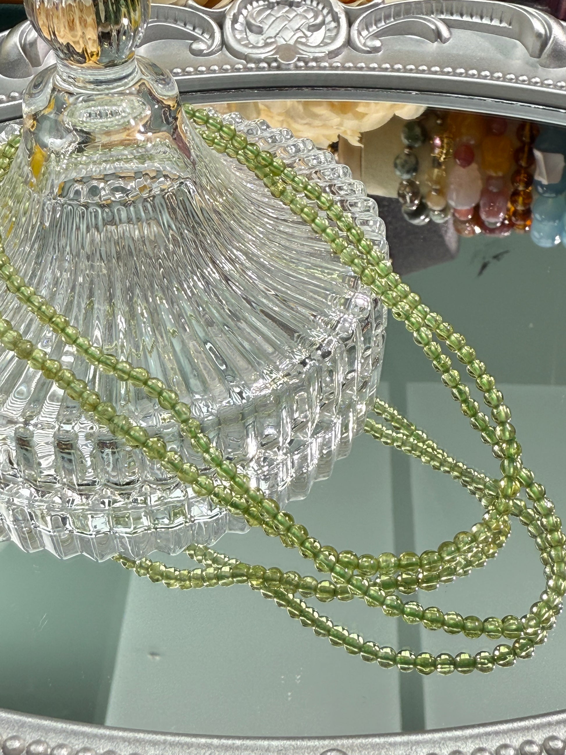 Peridot Bracelet -High Quality - High Clarity Crushed/Single Strand/Triple Strand