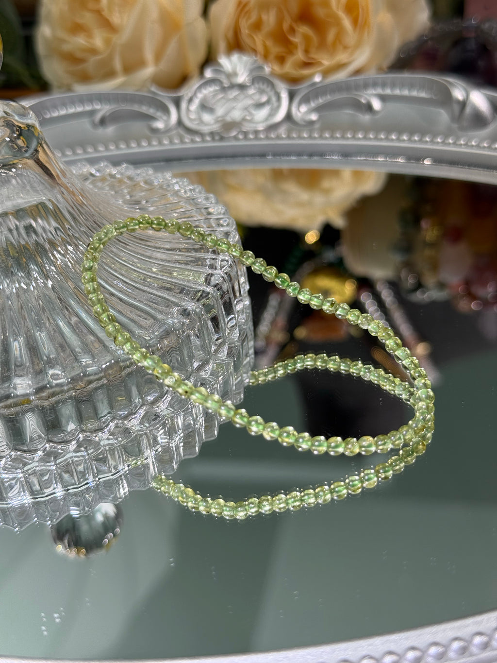 Peridot Bracelet -High Quality - High Clarity Crushed/Single Strand/Triple Strand