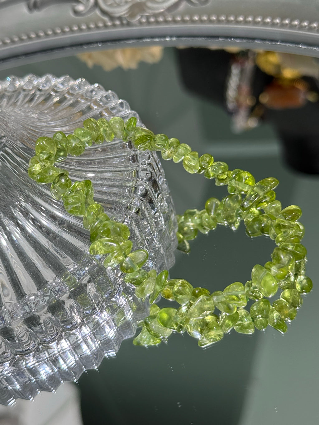 Peridot Bracelet -High Quality - High Clarity Crushed/Single Strand/Triple Strand