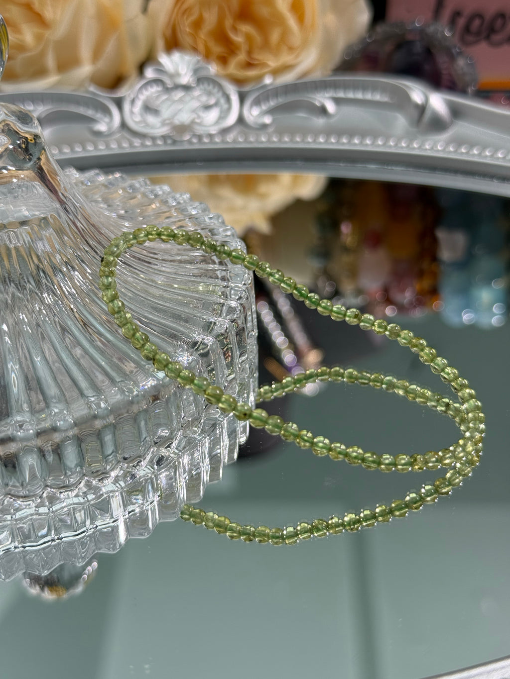 Peridot Bracelet -High Quality - High Clarity Crushed/Single Strand/Triple Strand