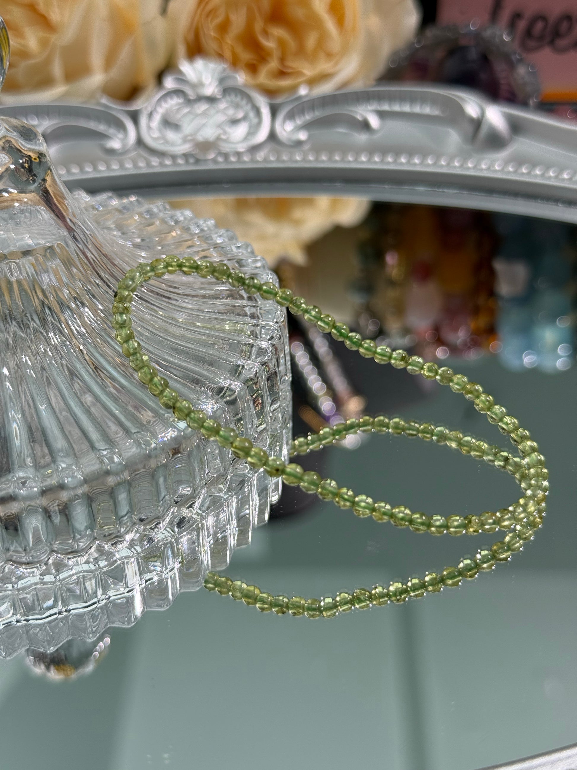 Peridot Bracelet -High Quality - High Clarity Crushed/Single Strand/Triple Strand