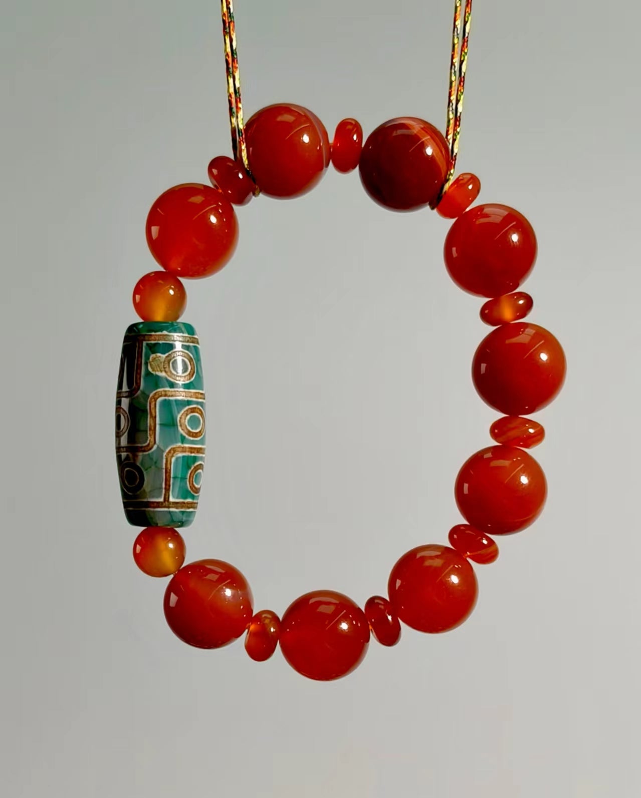 Agate 1 Red Dzi Red Bracelet