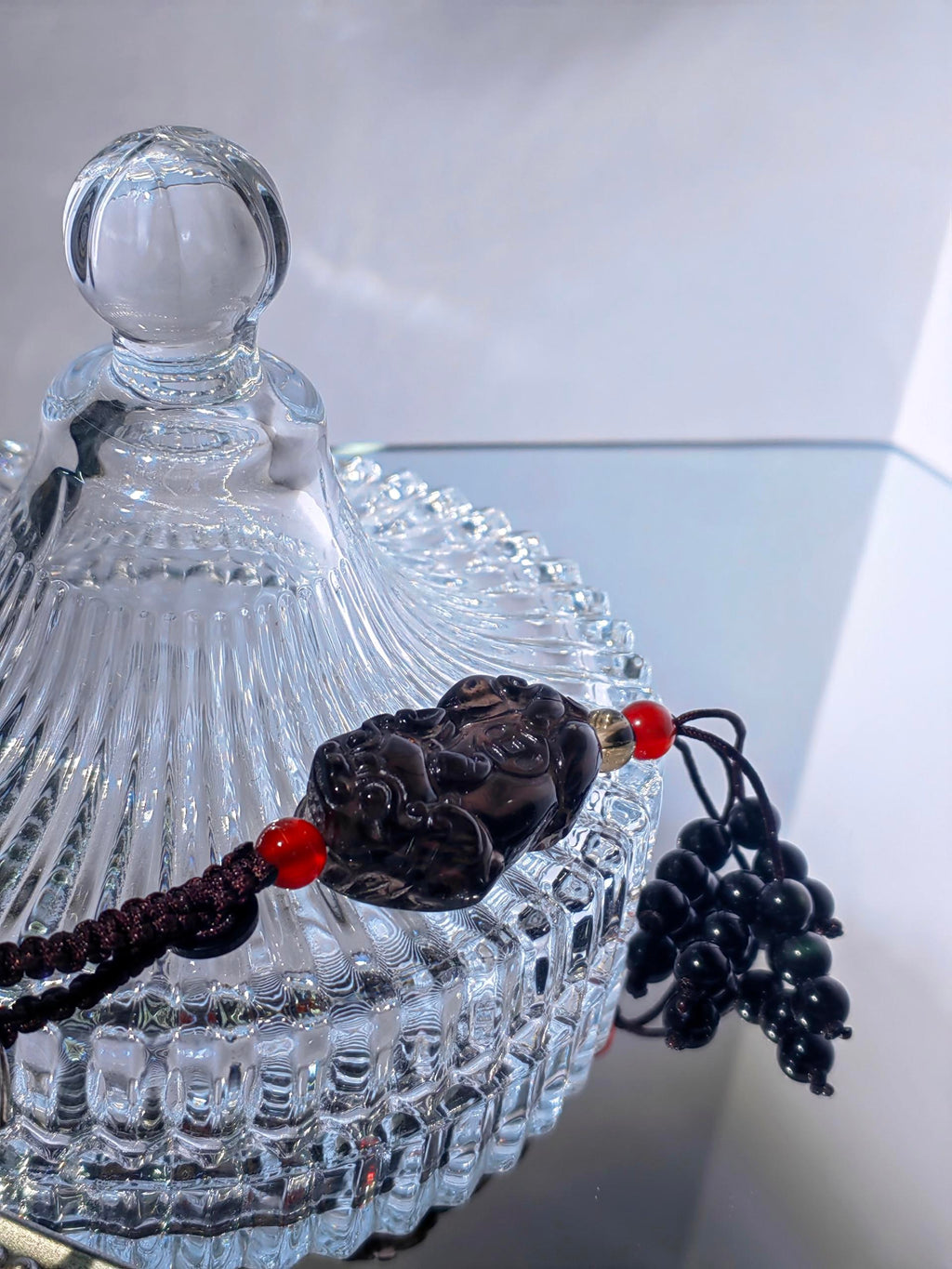 Icy Obsidian Pixiu KetChain