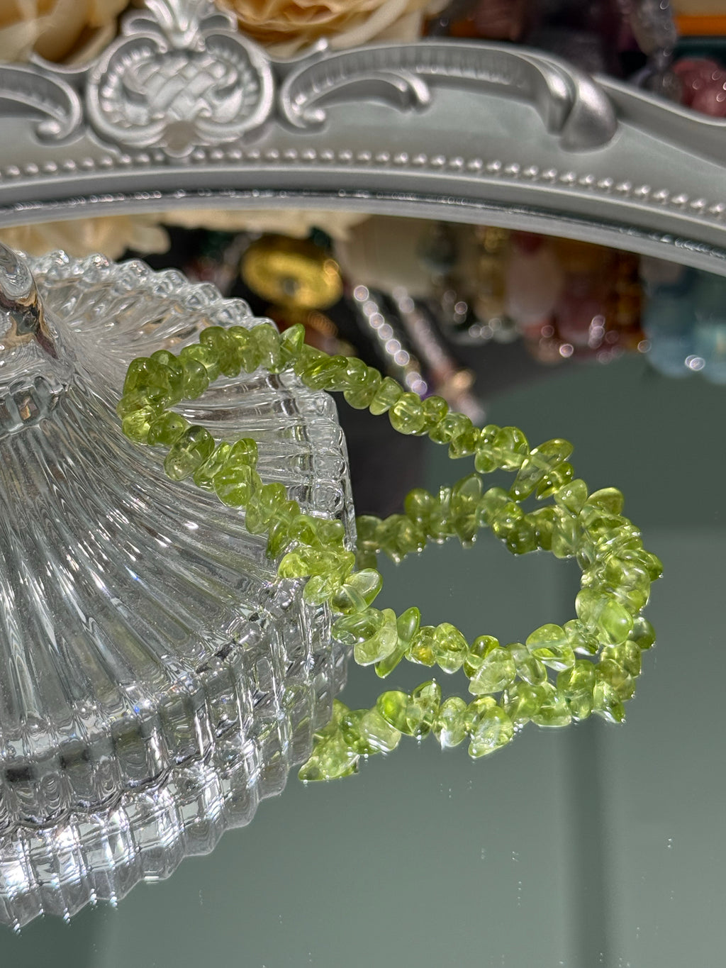 Peridot Bracelet -High Quality - High Clarity Crushed/Single Strand/Triple Strand