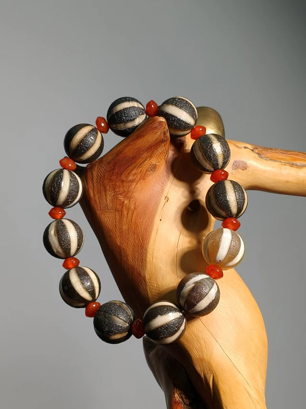 Agate Football Dzi Beads Bracelet