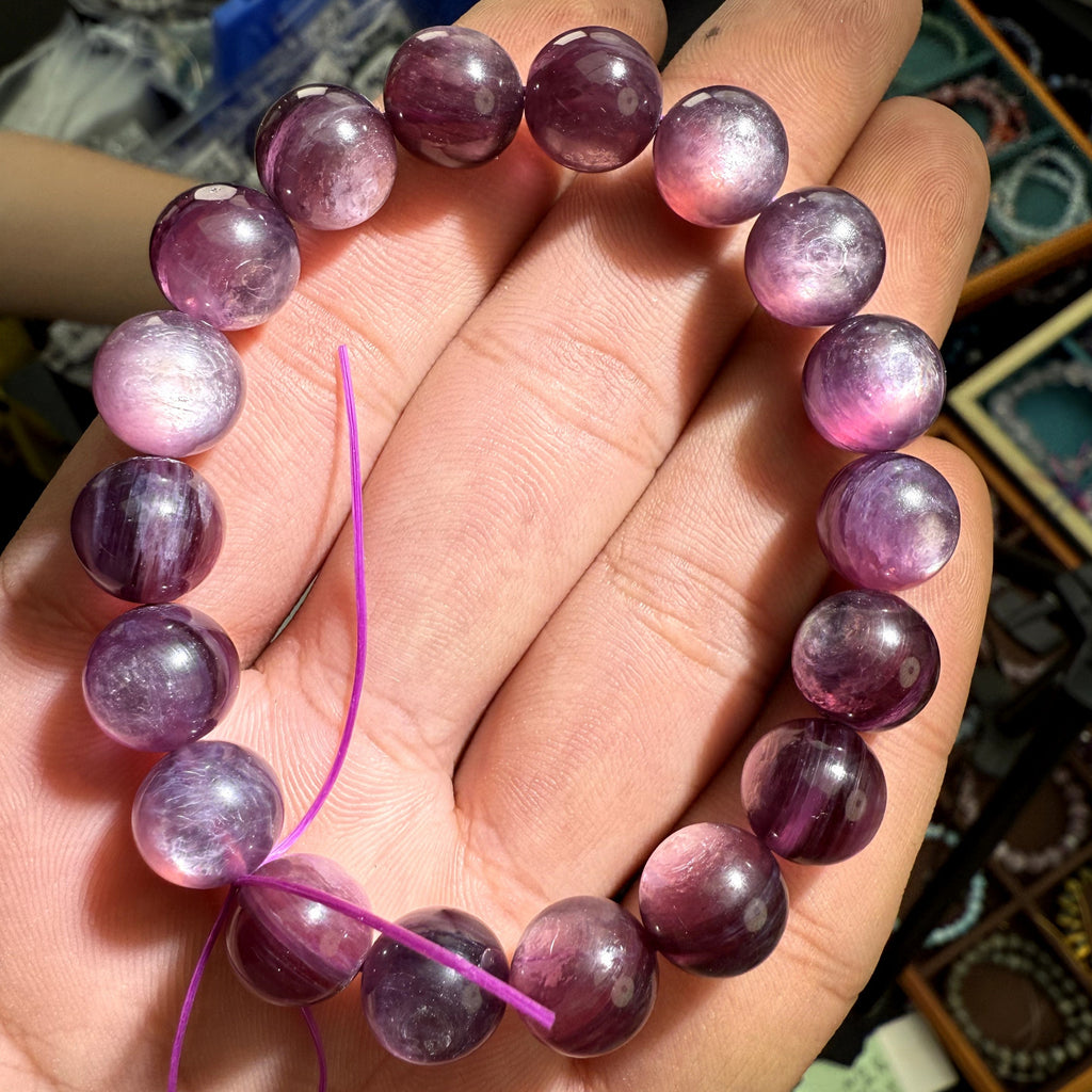 Lepidopite Purple & Green 10mm