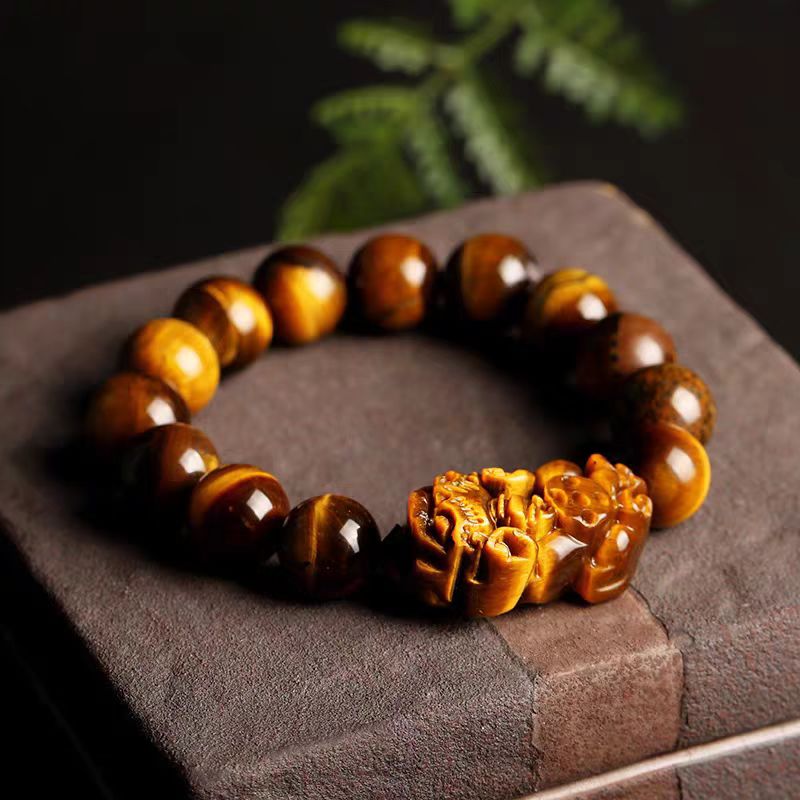 Tiger Eye - Yellow Color & PiXiu Bracelet