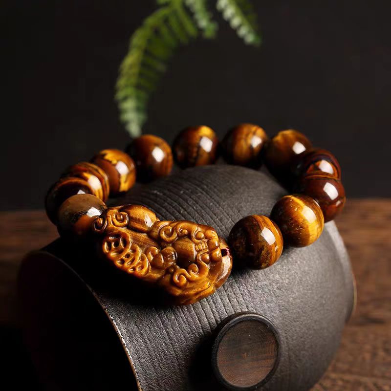 Tiger Eye - Yellow Color & PiXiu Bracelet