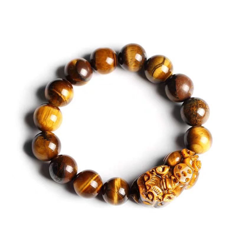 Tiger Eye - Yellow Color & PiXiu Bracelet