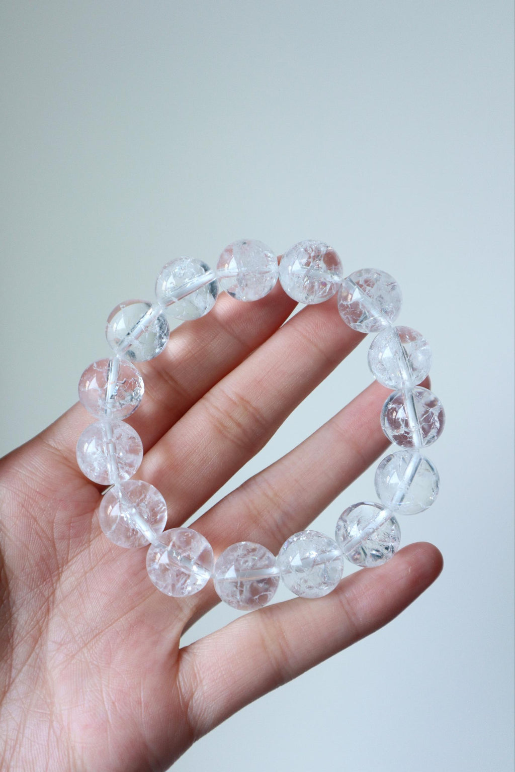 White Azeztulite Bracelet 14mm