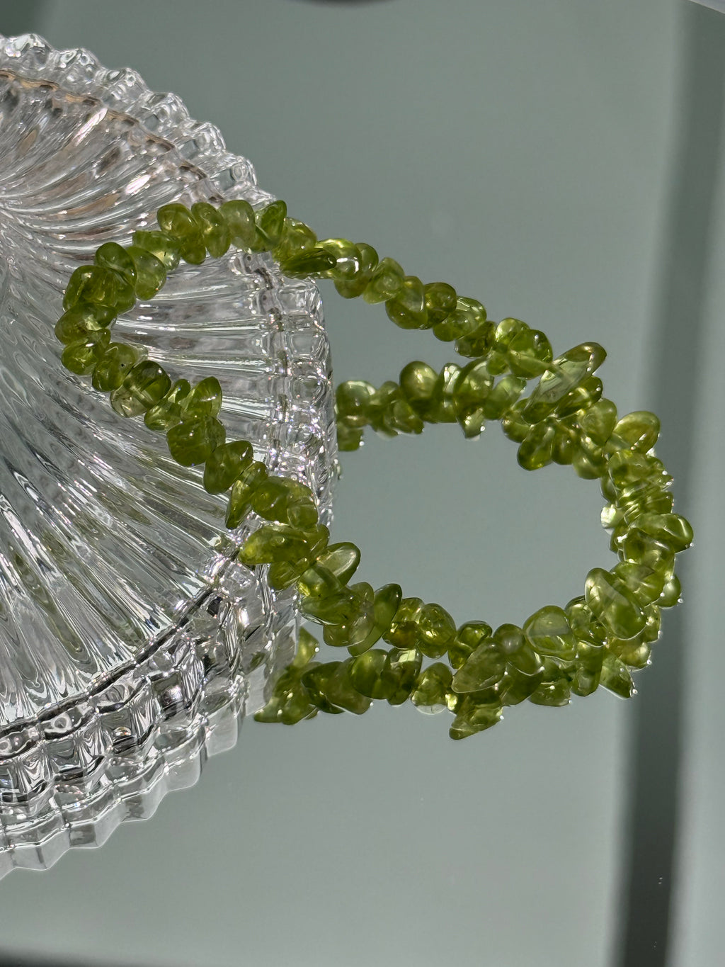 Peridot Bracelet -High Quality - High Clarity Crushed/Single Strand/Triple Strand